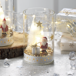 Bicchiere Santa Claus in vetro Mascagni Casa