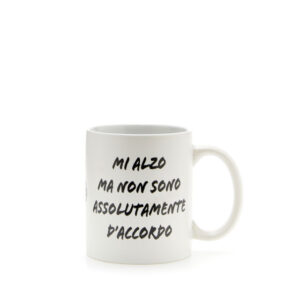 Mug bianca in ceramica MI ALZO MA…