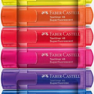 Faber-Castell– Set di evidenziatori 8 colori neon