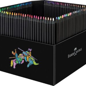 Faber-Castell 116411 – Matite colorate Black Edition, astuccio in cartone da 100 pezzi