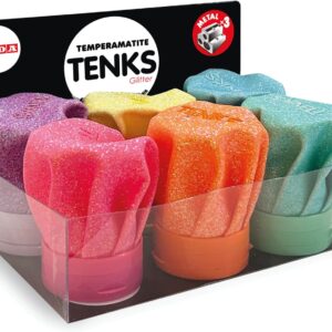 Temperamatite Tenks 3 Fori Glitter COLORI FLUO – ARDA