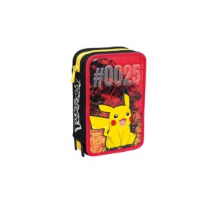 Astuccio Completo 3 Zip Pokèmon Pikachu 025