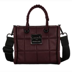 Borsa S industrial chic burgundy