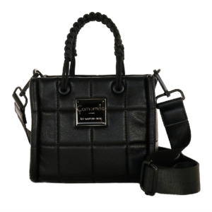 Borsa S industrial chic nero