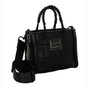 Borsa S industrial chic nero