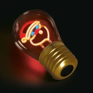 LEGAMI Lampada Decorativa da Tavolo a Forma di Lampadina – Santa Claus