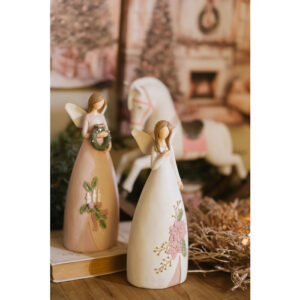 NUVOLE DI STOFFA angelo in resina