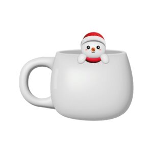 I TOTAL Tazza in ceramica con charm Snowman