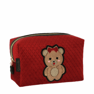 CAMOMILLA NECESSAIRE L TEDDY CHIC ROSSO C