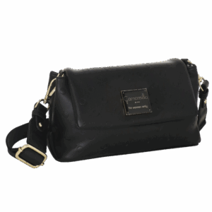 CAMOMILLA BORSA TRACOLLA/PATTA S POIS COUTURE NERO