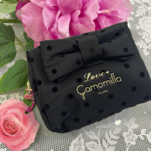 CAMOMILA NECESSAIRE S POLKA GLAM NERO