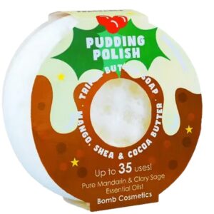 Bombcosmetics – Body Buffer Soap Sponge ‘Pudding Polish’