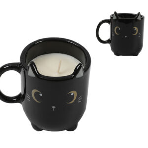 ITOTAL tazza con candela Black Cat