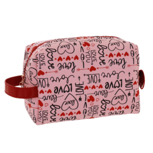 CAMOMILLA NECESSAIRE L CON MANICO LOVE ROSA P/C